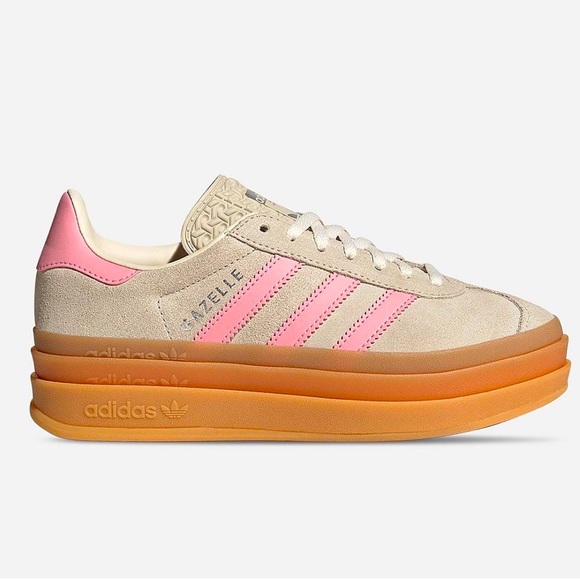 👚 Adidas Gazelle Bold Semi Pink Spark beige 👚